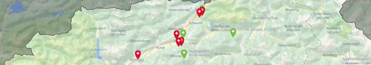Map view for Pharmacy emergency services nearby Kufstein (District, Tirol) (20)